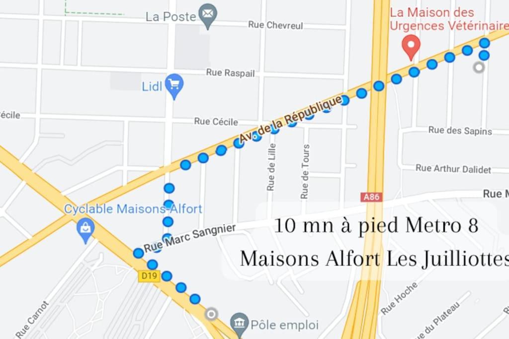 Escale-Marne Fr - 102 - Free Parking - Free Luggage Storage - All Equipped - Linen Included - Washing Machine - 10Mn Walk Metro 8 - Rer A - Panoramic View - From 1 To 4 Guests メゾン・アルフォール エクステリア 写真