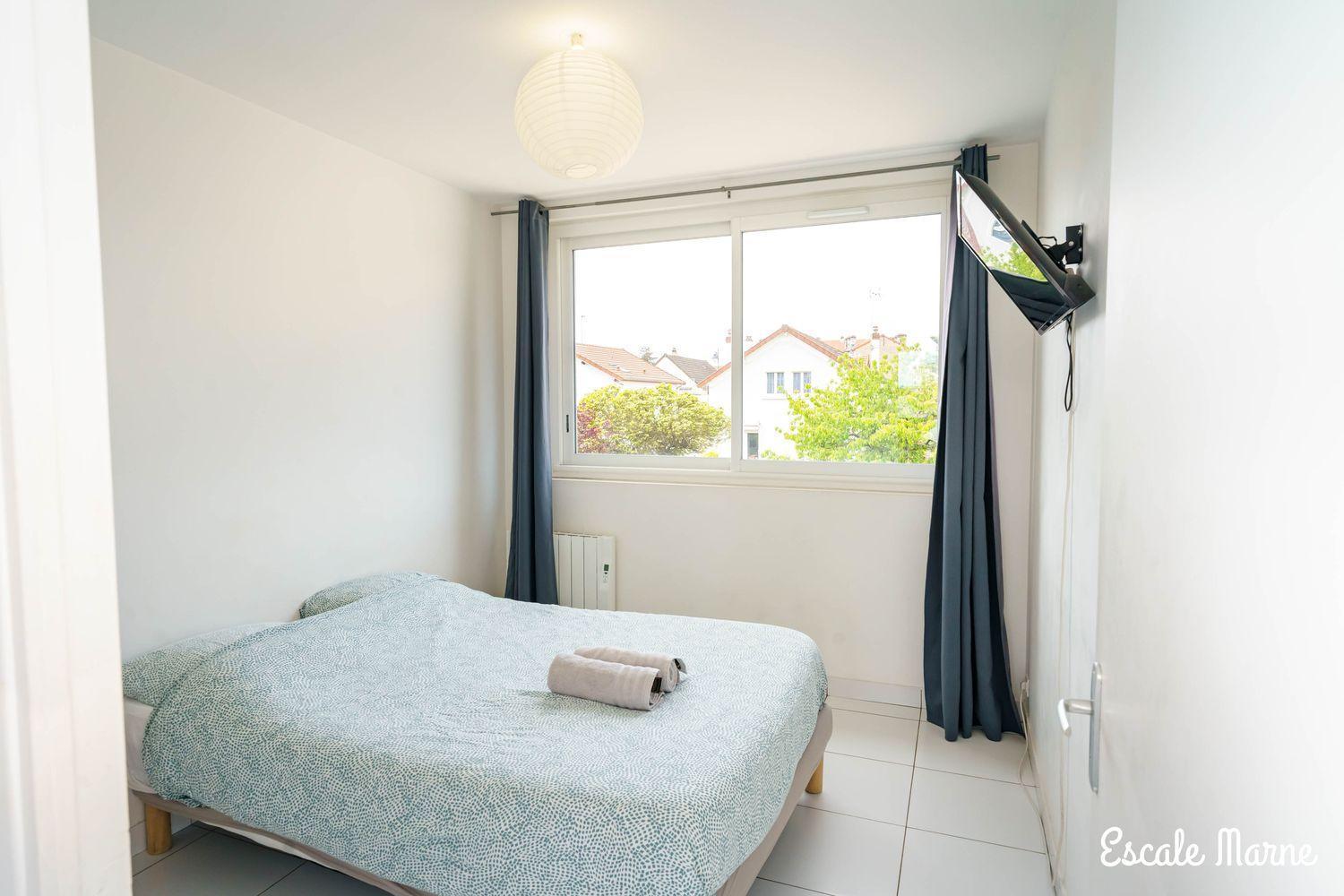 Escale-Marne Fr - 102 - Free Parking - Free Luggage Storage - All Equipped - Linen Included - Washing Machine - 10Mn Walk Metro 8 - Rer A - Panoramic View - From 1 To 4 Guests メゾン・アルフォール エクステリア 写真