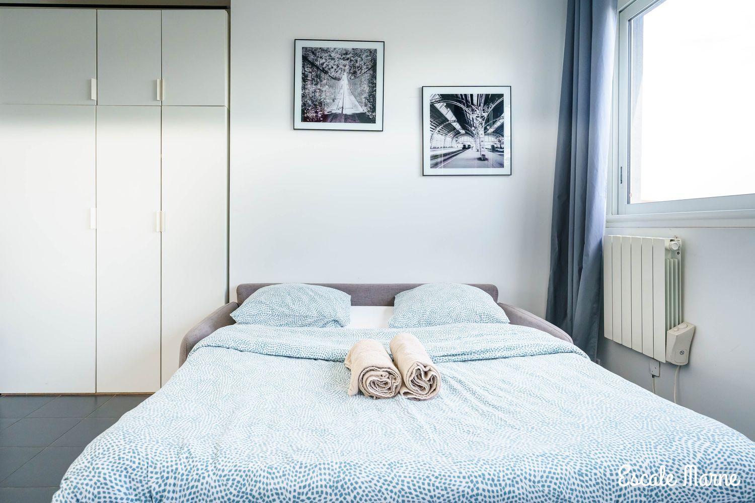 Escale-Marne Fr - 102 - Free Parking - Free Luggage Storage - All Equipped - Linen Included - Washing Machine - 10Mn Walk Metro 8 - Rer A - Panoramic View - From 1 To 4 Guests メゾン・アルフォール エクステリア 写真