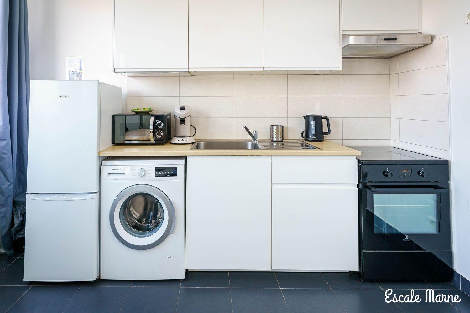 Escale-Marne Fr - 102 - Free Parking - Free Luggage Storage - All Equipped - Linen Included - Washing Machine - 10Mn Walk Metro 8 - Rer A - Panoramic View - From 1 To 4 Guests メゾン・アルフォール エクステリア 写真
